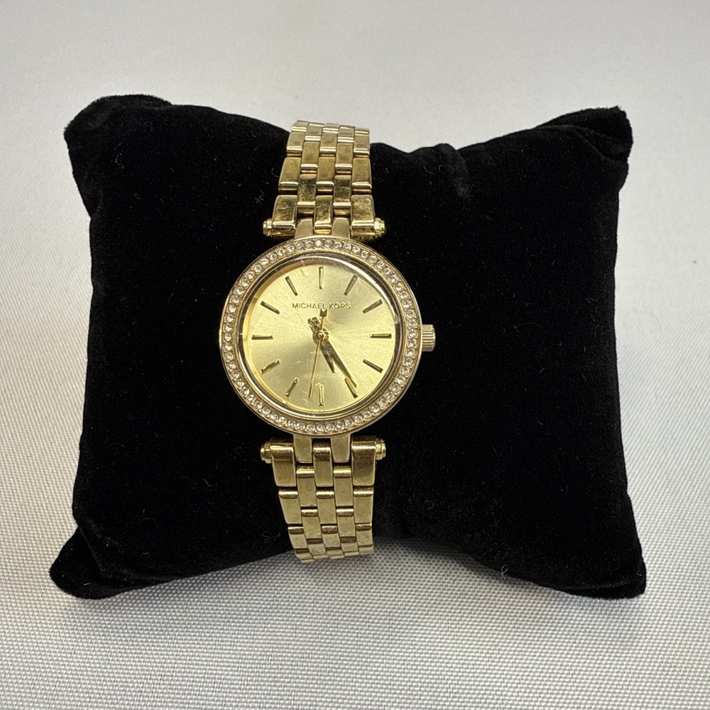 Michael Kors Darci MK3295 Wrist Watch for Women Gold‎ Tone Stainless Steel - Picture 2 of 11